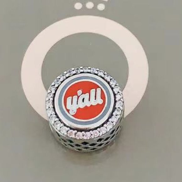 Pandora AL Alabama Y'all Charm, Mixed Enamel Exclusive Dangle Charm - Picture 2 of 3